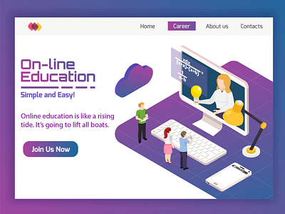 Online Learngin / Online Education Website Design