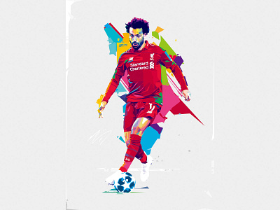 Mo Salah art design flat illustration illustrator vector