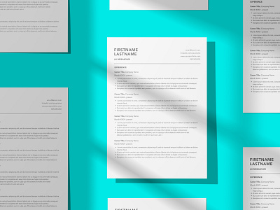 Simple Bullet Resume Template - THE UX ICON