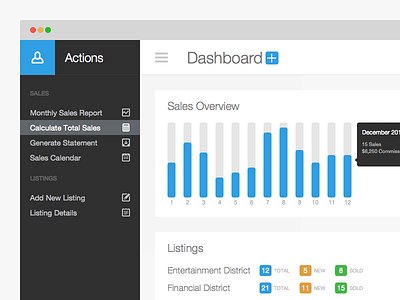 Dashboard Sidebar app blue clean dashboard icons sales sidebar simple ui web
