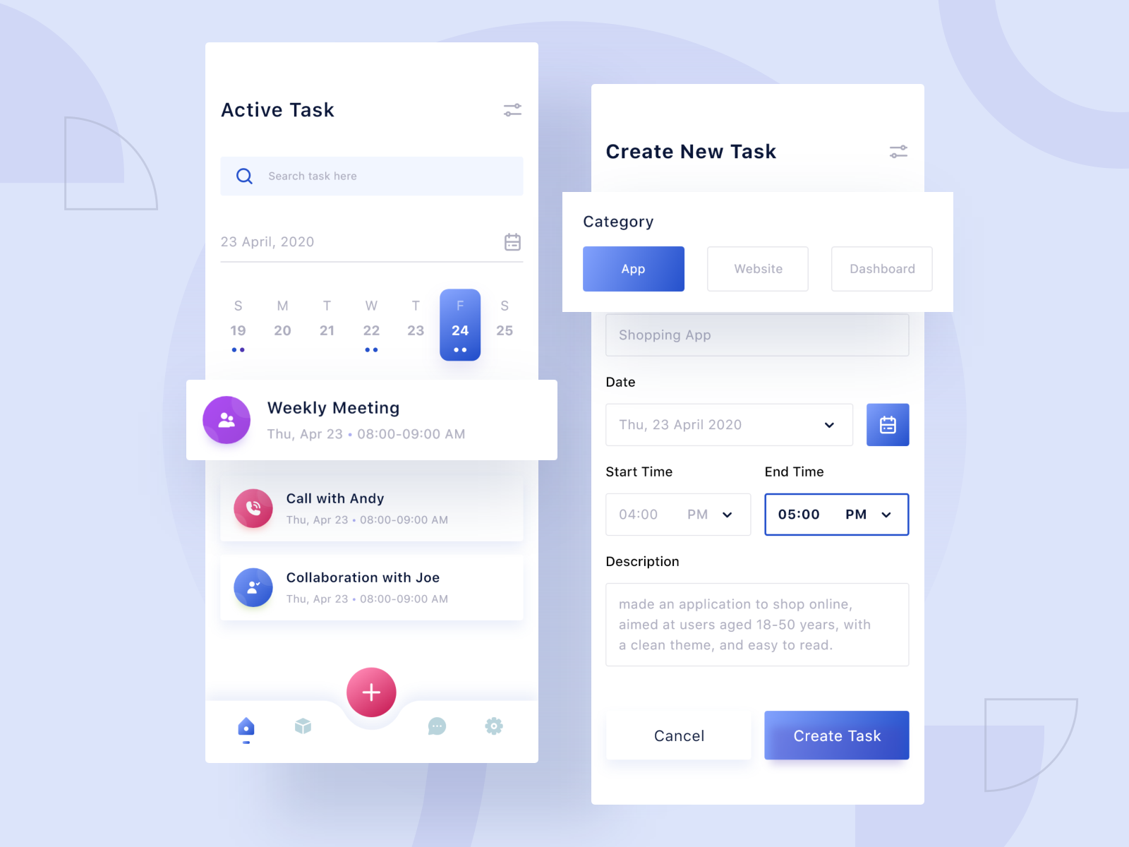 Task Manager App by Choirul Syafril on Dribbble