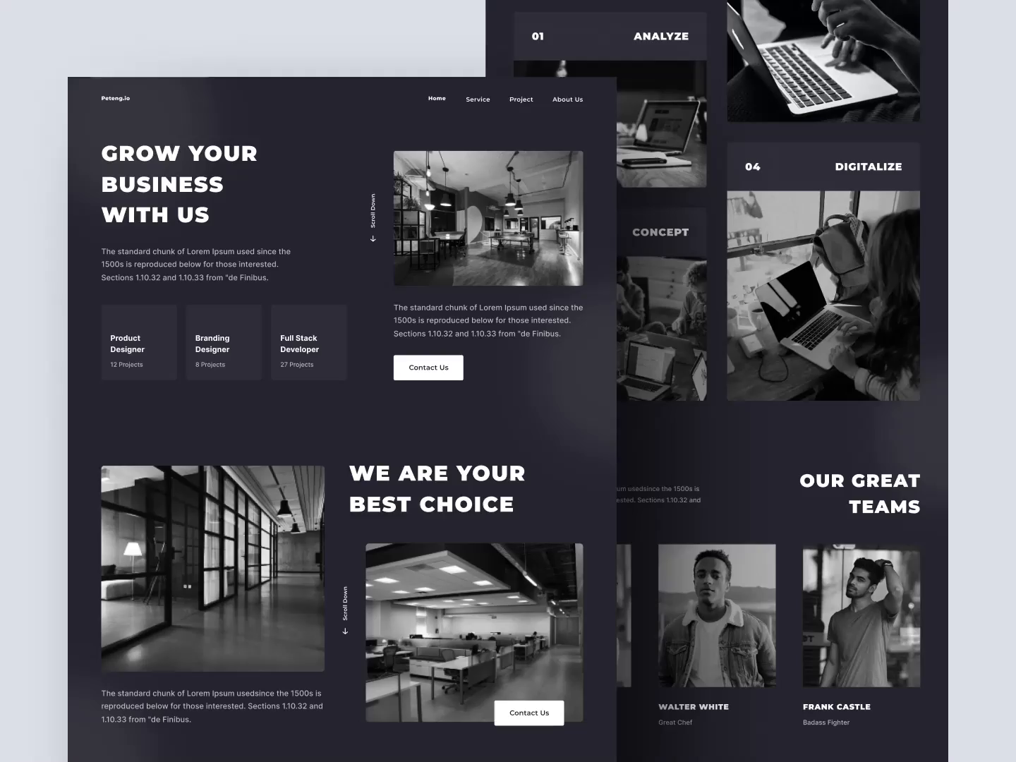 Peteng.io - Landing Page