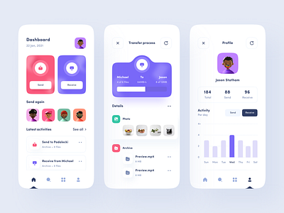 Transfer File App by Choirul Syafril for Keitoto on Dribbble