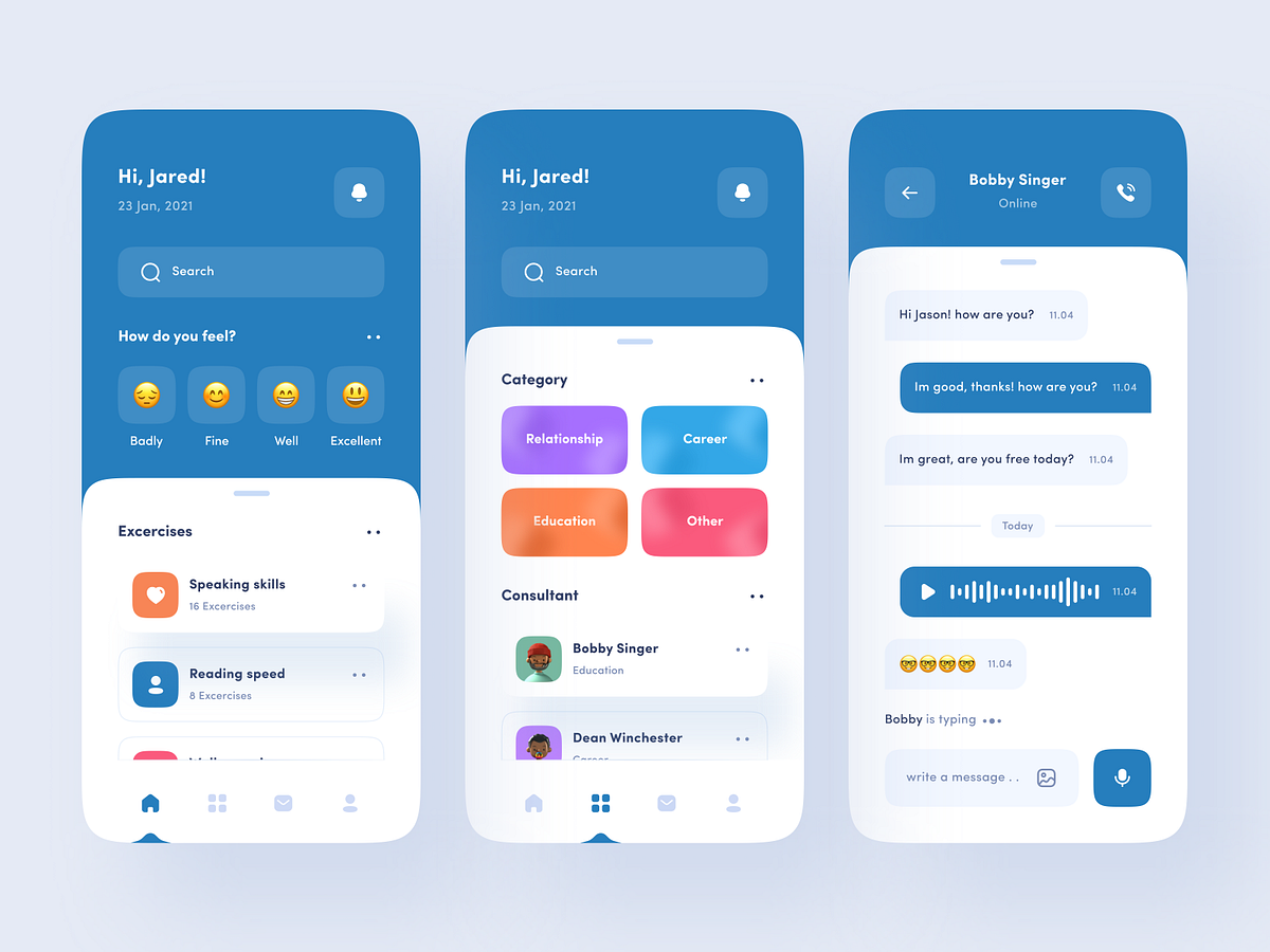 Mental Health App by Choirul Syafril for Keitoto on Dribbble