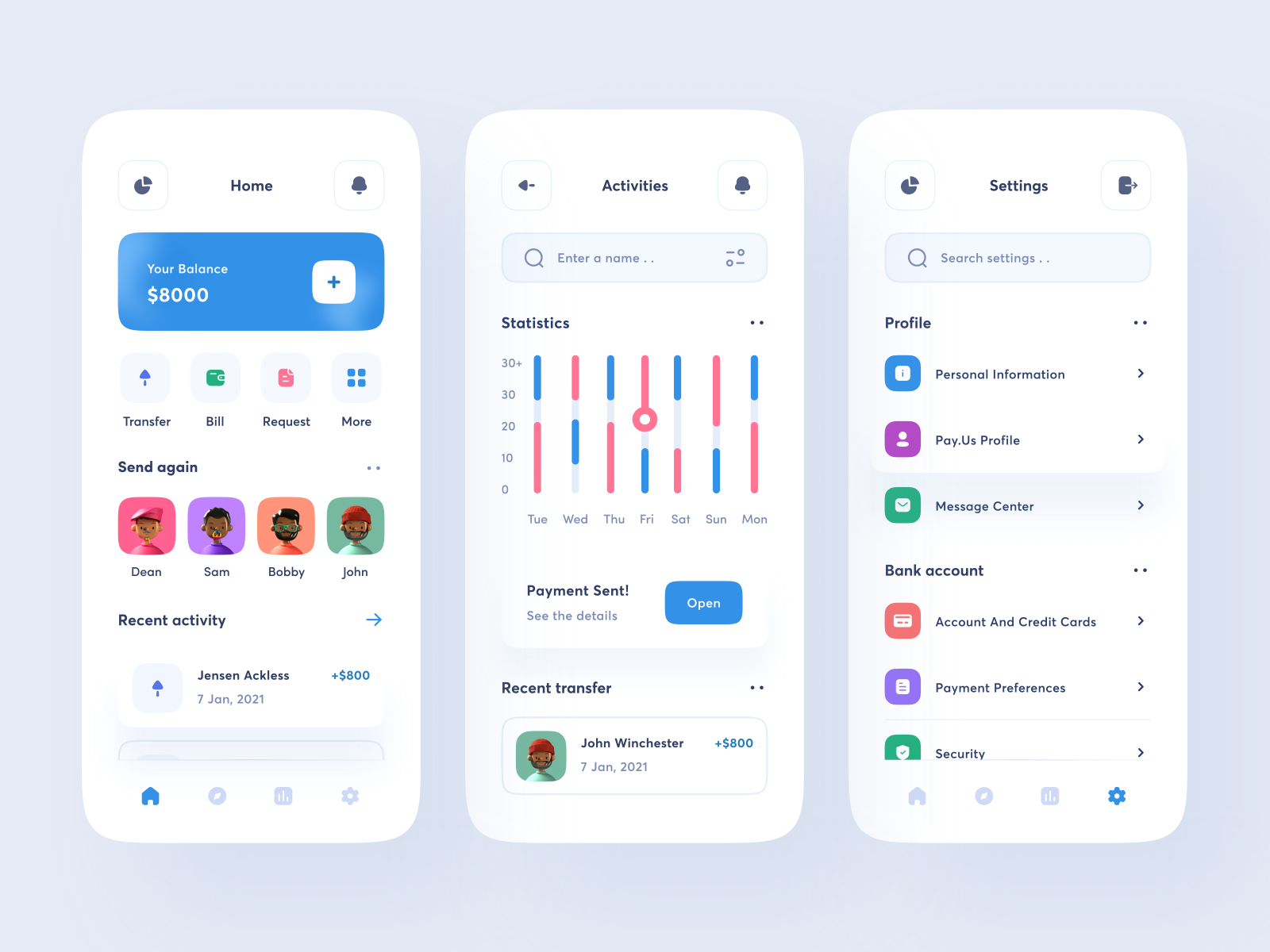 Finance App by Choirul Syafril for One Week Wonders on Dribbble