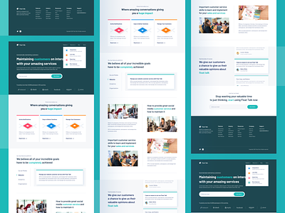 FloatTalk - CRM Platform Website app clean crm customer customer service design landing page layout message platform product saas service typography ui uidesign uiux uxdesign web website