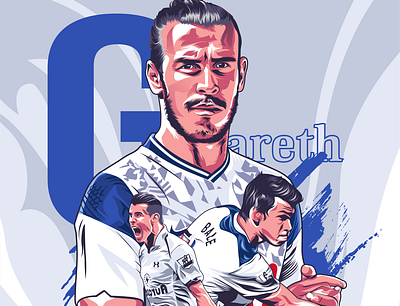 Gareth Bale bale championsleague comeback coreldraw design english football garethbale illustration premierleague sportillustration tottenham tottenhamhotspur transfer vector