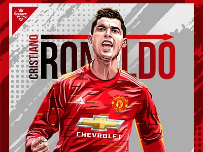 Cristiano Ronaldo x Manchester United 2020 art champions league coreldraw cristiano cristiano ronaldo design epl fantasia football ggmu graphicdesigner illustraion manchester united premierleague ronaldo vector