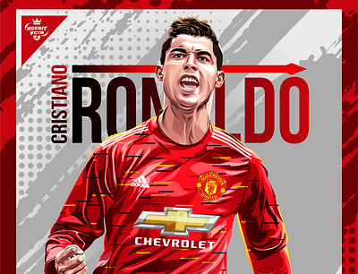 Cristiano Ronaldo x Manchester United 2020 art champions league coreldraw cristiano cristiano ronaldo design epl fantasia football ggmu graphicdesigner illustraion manchester united premierleague ronaldo vector