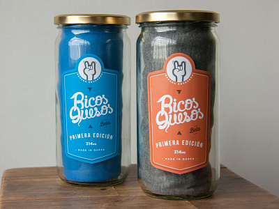Ricos Quesos T-Shirt apparel food hand handmade jar packaging rock shirt t shirt tees type vintage