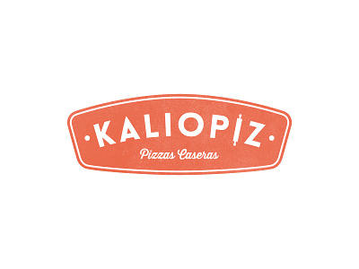 Kaliopiz Logo: Alternative 2 brand food homemade logo lovelo pizza rolling pin thirsty vintage