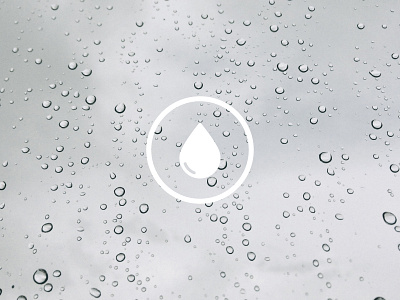 Rain drop drops icon photo rain simple storm vsco water