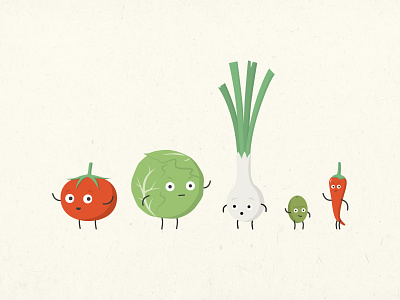 Vegetables angry character food greens happy lettuce olive onion pepper surprised tomato vegetables