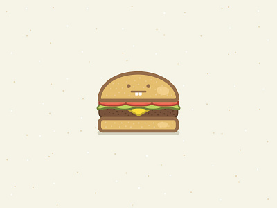 Burger burger face food fun hamburger icon illustration sandwich