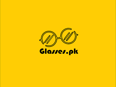 Glasses branding design flat icon illustration logo ui ux web website