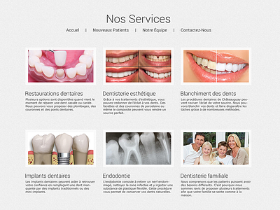 Dentistourservices css design flat html modern parallax ui user interface web design