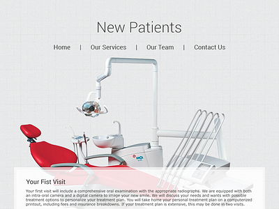 Dentist - New Patients Section