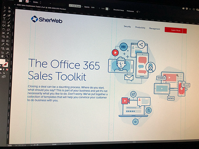 The office 365 sales tool kit landing page landing page uiux web design