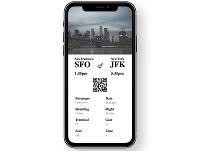 #UI #DailyUI #024 #boardingpass