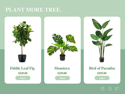 #DailyUI #030 #pricing #plants #tree