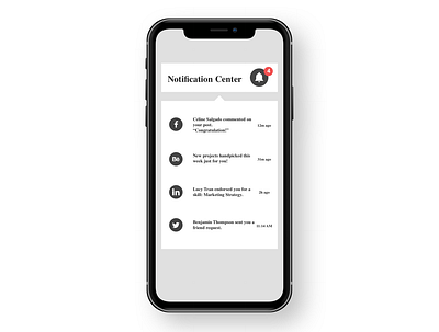 #DailyUI #UI #049 notification #socialmedia