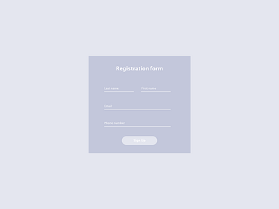 #DailyUI #UI #082 #form #signup