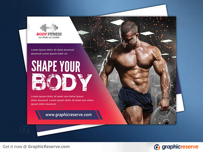 FITNESS EDDM POSTCARD TEMPLATE eddm template fitness fitness postcard fitnessgym eddm gym gym postcard template download gym postcard template download postcard postcard template design psd