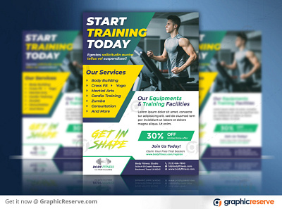 FITNESS FLYER TEMPLATE fitness fitness flyer fitness flyer template fitness post ideas flyer flyer design flyer template flyer template design psd gym flyer marketing fitness industry