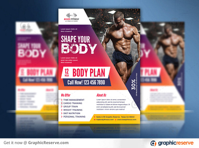 FITNESS FLYER TEMPLATE fitness fitness flyer fitness flyer template fitness post ideas flyer template gym gym flyer marketing fitness industry