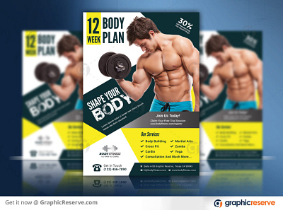 Fitness Flyer Template fitness fitness flyer fitness flyer template fitness post ideas marketing fitness industry