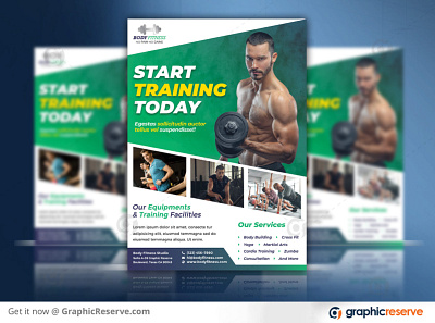 Fitness Flyer Template fitness fitness flyer fitness flyer template fitness post ideas flyer flyer template gym gym flyer marketing fitness industry