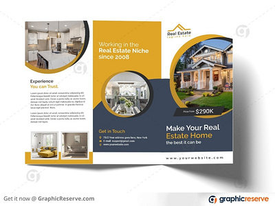 Trifold Real Estate Brochure design template