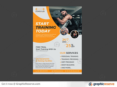 Fitness Gym Flyer Design Template By Creative Clan Team On Dribbble