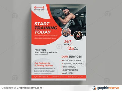 Fitness Flyer For Sale Designs Themes Templates And Downloadable Graphic Elements On Dribbble