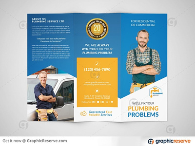 Plumbing Service Brochure Template