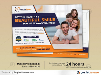 Dental Promotional Postcard Template