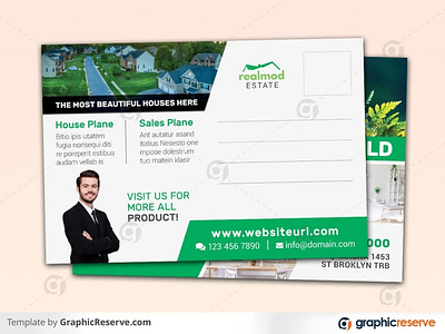 Just Sold Real Estate Standard Postcard Template