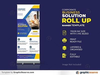 Best Roll-Up Banner Template · Premium Graphic Design Templates