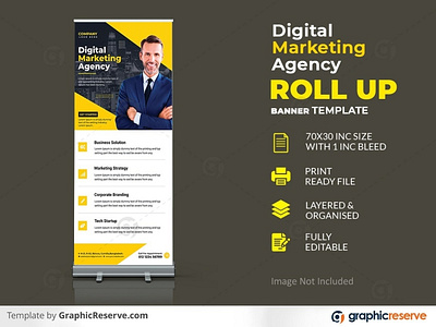 Corporate Business Roll Up Banner Template