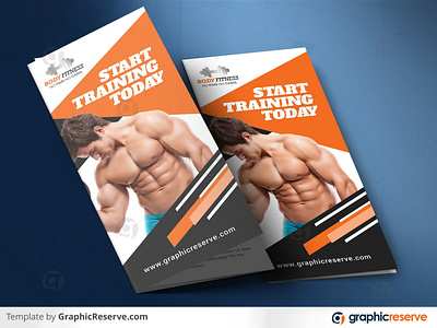 Fitness & Gym – Sports Tri-Fold Brochure Template