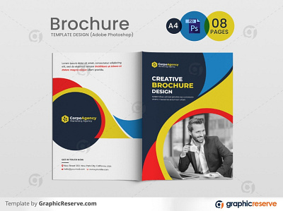 Corporate Business Profile 08 Pages Brochure Template 08 pages brochure templates 08 pages multipages template brochure 08 pages design brochure template business brochure corporate business profile corporate multipurpose brochure print ready brochure template