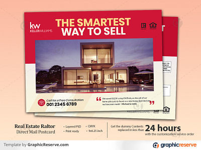 Keller Williams Real Estate Realtor Eddm Postcard