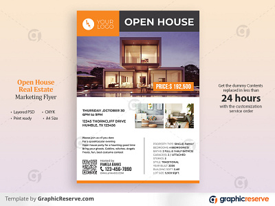 Open House Real Estate Flyer Template flyer flyer template open house open house flyer real estate real estate flyer