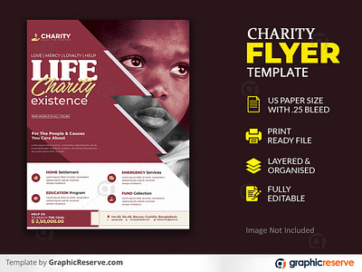 Donation Charity Flyer Template