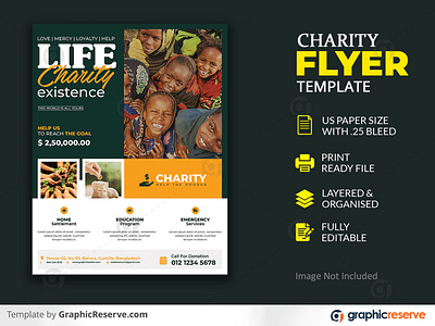 Kinds Charity Flyer Template