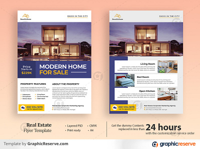 Real Estate Flyer Template flyer for sale home house poster professional property property flyer property sale real estate real estate real estate agent real estate broker real estate flyer real estate flyer template real estate marketing flyer realtor realtor flyer renovation flyer residential sale