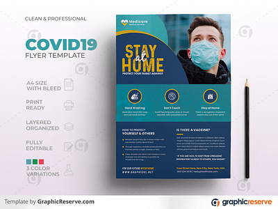 Covid19 Coronavirus Flyer Template