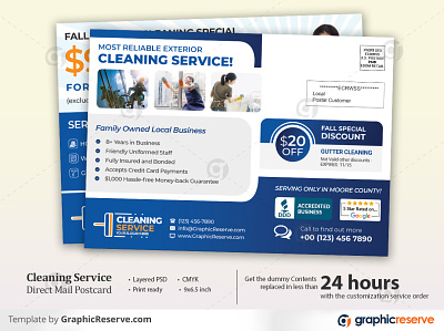 Cleaning Service EDDM Postcard cleaning service eddm postcard clening eddm postcard