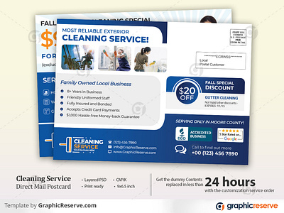 Cleaning Service EDDM Postcard