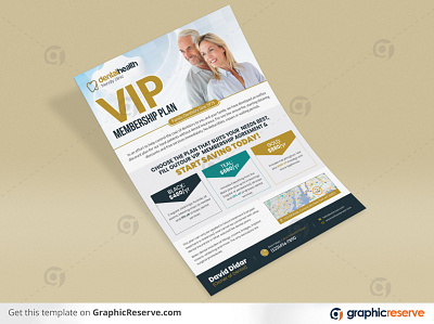 Dental VIP Membership Plan Promotional Flyer template medical